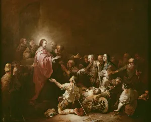 Jesus Blessing the Sick (oil on canvas) Jesus Blessing the Sick (oil on canvas)