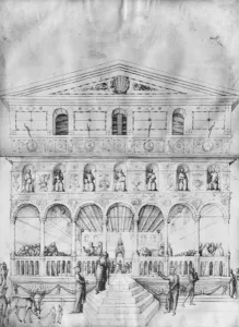 Jesus Christ, aged 12, in the Temple among the Doctors, from the Jacopo Bellini's Jesus Christ, aged 12, in the Temple among the Doctors, from the Jacopo Bellini's