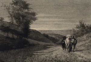 Jesus and his Disciples on the Road to Caesarea (engraving) Jesus and his Disciples on the Road to Caesarea (engraving)