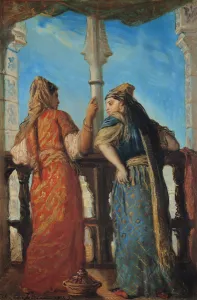 Jewish Women at the Balcony, Algiers, 1849 (oil on canvas) Jewish Women at the Balcony, Algiers, 1849 (oil on canvas)