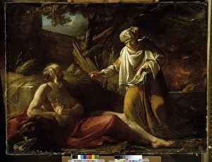Job exposes his wife to blame, 1756 (oil on canvas) Job exposes his wife to blame, 1756 (oil on canvas)