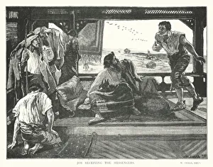 William (after) Small Gallery: Job receiving the Messengers (engraving)