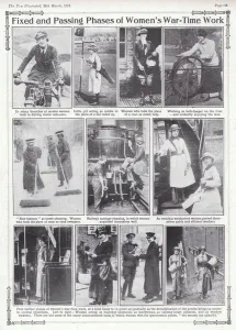 Jobs done by women during World War I, 1914-1918 (b/w photo) Jobs done by women during World War I, 1914-1918 (b/w photo)