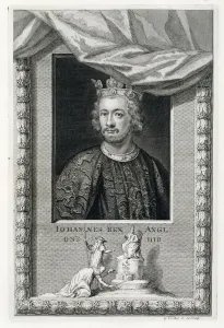 John (1167-1216) King of England from 1199, engraved by the artist (engraving) John (1167-1216) King of England from 1199, engraved by the artist (engraving)