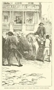 John Adams opposing the Stamp Act from the Old State House, Boston, Massachusetts John Adams opposing the Stamp Act from the Old State House, Boston, Massachusetts