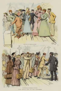 Sea Travel Gallery: John Bulls Trip to the Continent (chromolitho)