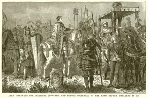 John Hunyadi's Son, Matthias Corvinus, and George Podiebrad in the Camp before John Hunyadi's Son, Matthias Corvinus, and George Podiebrad in the Camp before