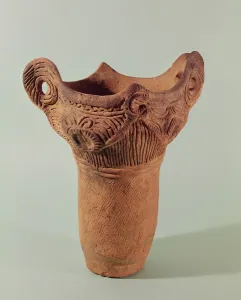 Jomon vase from the Kanto province (earthenware) Jomon vase from the Kanto province (earthenware)