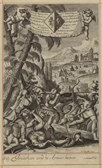 Jonathan and his Armour bearer (engraving)
