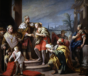 Joseph devant Pharaon - Joseph before Pharaoh - Peinture de Jacopo Amigoni Joseph devant Pharaon - Joseph before Pharaoh - Peinture de Jacopo Amigoni