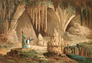 Joseph Pitton de Tournefort visiting the grotto of Antiparos in Greece Joseph Pitton de Tournefort visiting the grotto of Antiparos in Greece