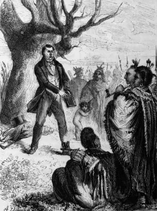 Joseph Smith Preaching to Native Americans (engraving) Joseph Smith Preaching to Native Americans (engraving)
