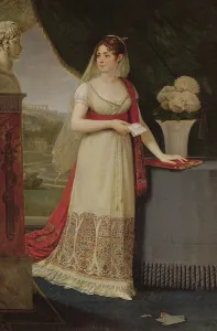 Josephine Tasher de la Pagerie (1763-1814) Empress of the French, gazing at a bust Josephine Tasher de la Pagerie (1763-1814) Empress of the French, gazing at a bust