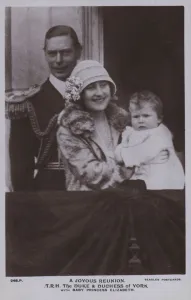 A joyous reunion, TRH The Duke and Duchess of York with baby Princess Elizabeth A joyous reunion, TRH The Duke and Duchess of York with baby Princess Elizabeth