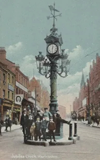 Brent Gallery: Jubilee Clock commemorating Queen Victorias Diamond Jubilee, Harlesden, London (photo)