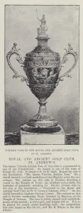 St Andrews Gallery: Jubilee Vase of the Royal and Ancient Golf Club of St Andrews (b / w photo)
