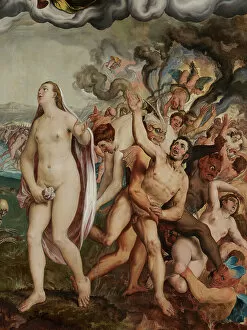 Demons Gallery: Detail of the Last Judgement, 1551 (oil on panel)