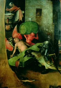 The Last Judgement (Altarpiece): Detail of the Cask The Last Judgement (Altarpiece): Detail of the Cask