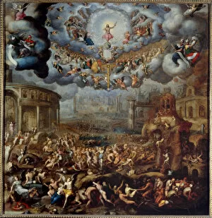 Seraphs Gallery: The Last Judgement Painting by Jean Cousin the Son (1522-1594) 16th century Sun. 1, 45x1, 42 m