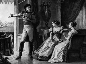 Juliette Recamier in Naples with Joachim Murat and Caroline Bonaparte, 1811 (engraving) Juliette Recamier in Naples with Joachim Murat and Caroline Bonaparte, 1811 (engraving)