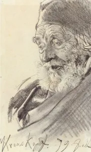 Julius Krauskopf (1787-1869), c.1866 (pencil on paper) Julius Krauskopf (1787-1869), c.1866 (pencil on paper)
