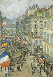 July Fourteenth, Rue Daunou, 1910 (oil on canvas)