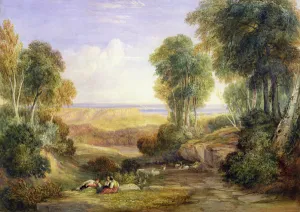 The Junction of the Severn and the Wye with Chepstow in the Distance, 1830 (w/c on paper) The Junction of the Severn and the Wye with Chepstow in the Distance, 1830 (w/c on paper)
