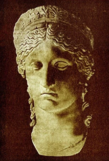 The Juno Ludovisi, illustration from History of Greece by Victor Duruy, published 1890 (digitally enhanced image)