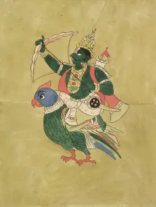 Kama, God of Love, 18th-19th century (gouache on paper) Kama, God of Love, 18th-19th century (gouache on paper)