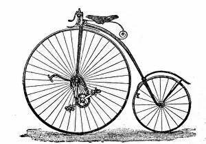 Bicyle Gallery: Kangaroo Wheel c. 1884, England, digitally restored reproduction of an original 19th-century model