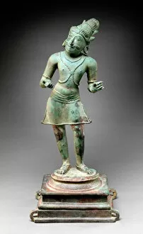 Kannappan, from Tiruverkadu, Chennai, Tamil Nadu, 1011 AD (bronze)
