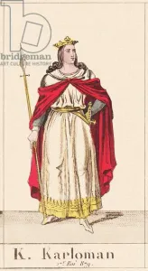 Karloman, ALPHABET OF THE HISTORY OF FRANCE, circa 1830 (engraving) Karloman, ALPHABET OF THE HISTORY OF FRANCE, circa 1830 (engraving)