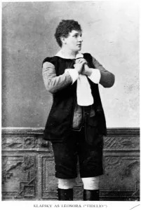 Katherina Klafsky as Leonora from Fidelio, 1892 (b/w photo) Katherina Klafsky as Leonora from Fidelio, 1892 (b/w photo)