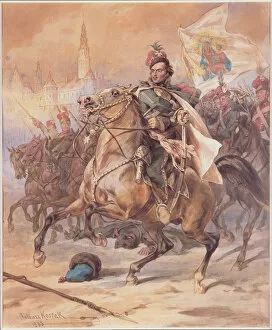 Images Dated 15th February 2006: Kazimierz Pulawski (1747-79) at the Battle of Czestochowa, December 1770