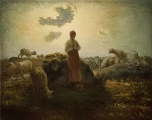 The Keeper of the Herd, 1871 (oil on canvas)