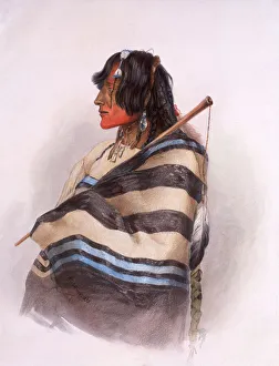 Kiasax Piegan Blackfeet Man, 1833-34 (w/c on paper) Kiasax Piegan Blackfeet Man, 1833-34 (w/c on paper)