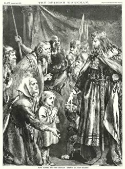 King Alfred and the Orphan (engraving)