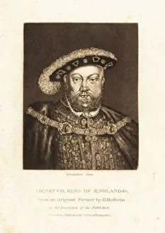 King Henry VIII, King of England from 1509 to 1547. 1814 (engraving) King Henry VIII, King of England from 1509 to 1547. 1814 (engraving)