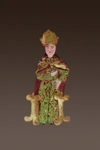 The King of Hungary, Lajos II (1506-26) in council before the battle of Mohacs in 1526 The King of Hungary, Lajos II (1506-26) in council before the battle of Mohacs in 1526