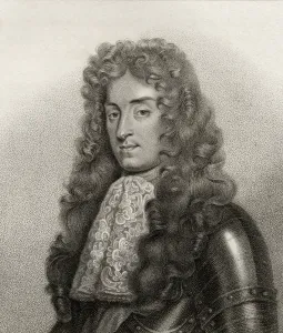 King James II, engraved by Bocquet, from A Catalogue of the Royal and Noble Authors' King James II, engraved by Bocquet, from A Catalogue of the Royal and Noble Authors'