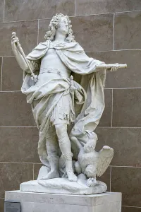Zeus Gallery: The King Louis XV as Jupiter, 1731 (marble)