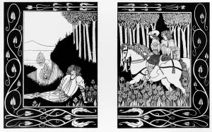 How King Mark and Sir Dinadan Heard Sir Palomides, illustration from Le Morte How King Mark and Sir Dinadan Heard Sir Palomides, illustration from Le Morte
