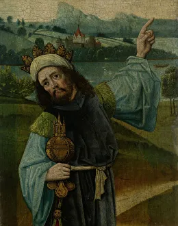 King Melchior, one of the Three Magi, Pointing at the Star, c. 1480-90 King Melchior, one of the Three Magi, Pointing at the Star, c. 1480-90