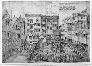 The Kings Bath and the Queens Bath, 1675 (drawn) The Kings Bath and the Queens Bath, 1675 (drawn)