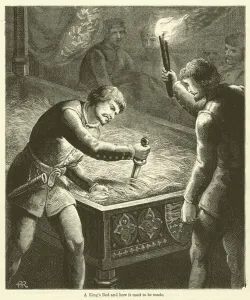 A King's Bed and how it used to be made (engraving) A King's Bed and how it used to be made (engraving)