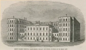 King's College Hospital, Cary Street, Lincoln's Inn Fields (engraving) King's College Hospital, Cary Street, Lincoln's Inn Fields (engraving)