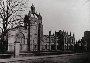 Central Library Gallery: Kings College, Old Aberdeen (b / w photo)