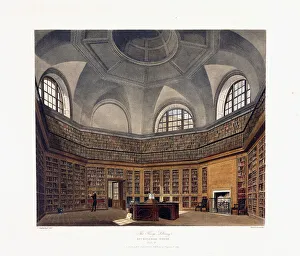The King's Library, Buckingham House, 1818 (colour aquatint engraving) The King's Library, Buckingham House, 1818 (colour aquatint engraving)