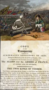 THE TWO KINGS OF TERROR, 1813 (engraving) THE TWO KINGS OF TERROR, 1813 (engraving)