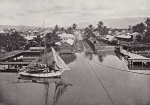 Kingston from its Harbor, Jamaica (b/w photo) Kingston from its Harbor, Jamaica (b/w photo)